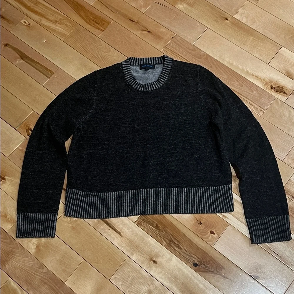 Patrick Assaraf Merino Plaited Cropped Crewneck - Picture 4 of 6